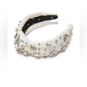 CHALK TWEED KNOTTED CRYSTAL
HEADBAND